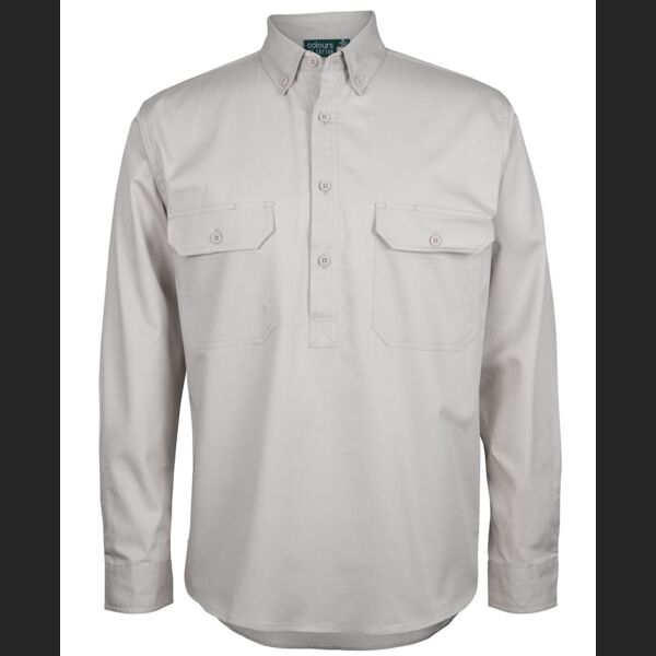 C OF C Longreach L/S Closed Front Shirt  Thumbnail